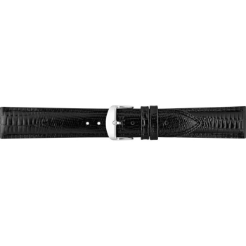 Horlogeband 18mm Zwart, Tejus print - 21936