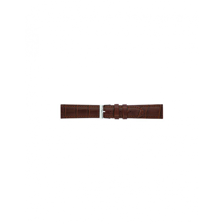 EXTRA LONG alligator print calf leather watch strap, mat. With strong case and buckle connection, stitchinged loop and stainless steel buckle. This watch strap has soft leather lining and is super flexible. - 21937 EXTRA LONG alligator print calf leather watch strap, mat. With strong case and buckle connection, stitchinged loop and stainless steel buckle. This watch strap has soft leather lining and is super flexible. - 21937