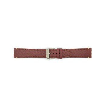 Hand braided top grain chocolate brown calf leather watch strap with nubuck lining. This high end watch strap from the exclusive PRIME collection is available in 5 colors ,4 sizes and is exclusively made for BBS - 21940