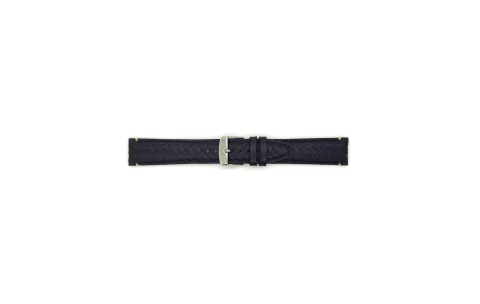 Hand braided top grain black calf leather watch strap with nubuck lining. This high end watch strap from the exclusive PRIME collection is available in 5 colors ,4 sizes and is exclusively made for BBS - 21941