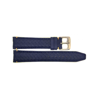 Hand braided top grain calf leather watch strap in navy blue with nubuck lining. This high end watch strap from the exclusive PRIME collection is available in 5 colors ,4 sizes and is exclusively made for BBS - 21942 Hand braided top grain calf leather watch strap in navy blue with nubuck lining. This high end watch strap from the exclusive PRIME collection is available in 5 colors ,4 sizes and is exclusively made for BBS - 21942