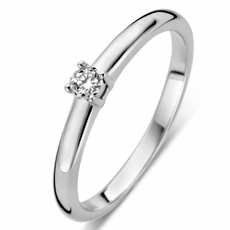 Rosa Di Luca Ring, zilver met diamant 0,06ct. - 17871