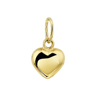 Hanger, 14krt.goud hart (5,5mm.) - 17889