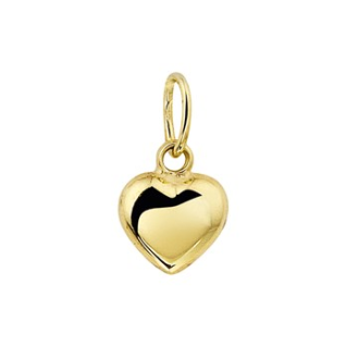Hanger, 14krt.goud hart (5,5mm.) - 17889