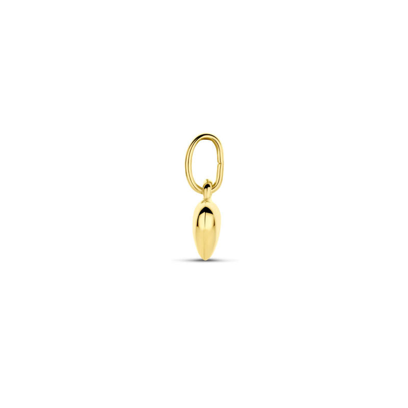 Hanger, 14krt.goud hart (5,5mm.) - 17889