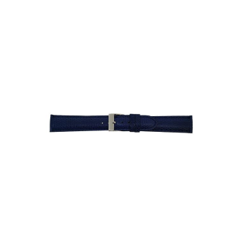 calf leather watch strap with fine lizard print and nubuck lining. This semi padded watch strap is soft and has a stainless steel buckle. - 21943