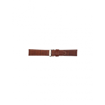 Horlogeband 20mm Krokodillenprint Lichtbruin - 20736