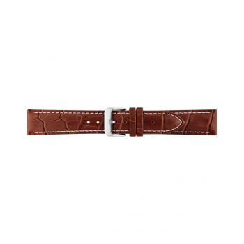 Horlogeband 20mm Krokodillenprint Lichtbruin - 20736