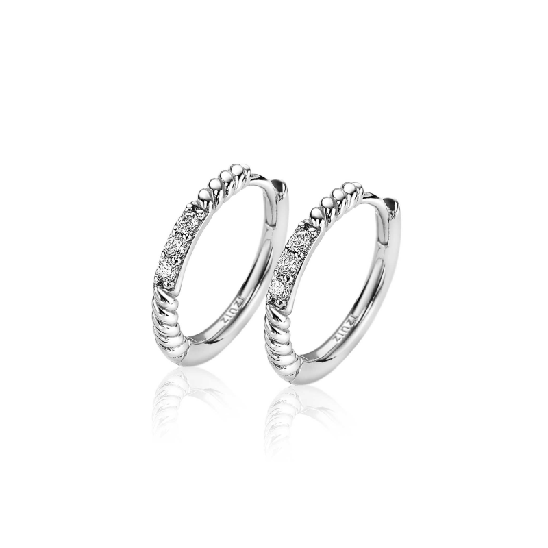 Zinzi Oorringen, model ZIO2128 (16x2mm.) - 21960 Zinzi Oorringen, model ZIO2128 (16x2mm.) - 21960