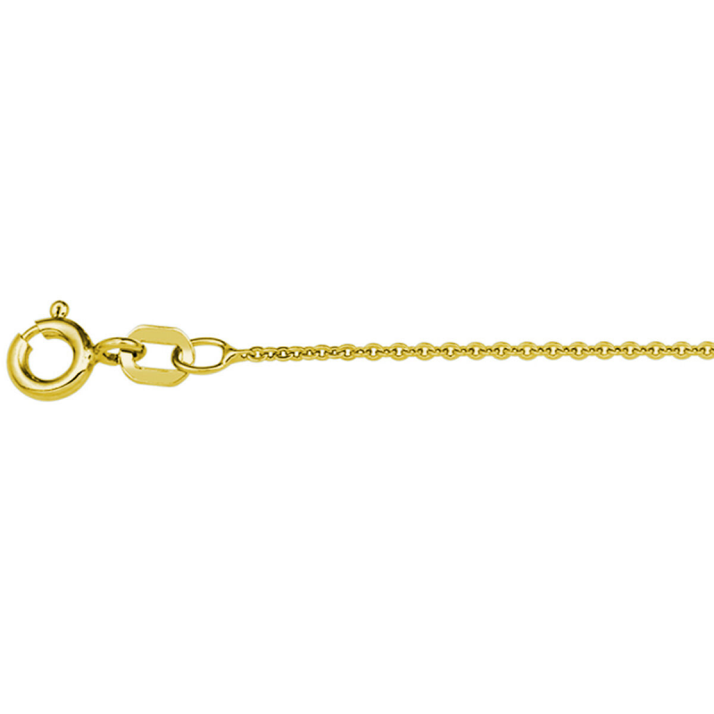 HC Collier, zilver geel-verguld ankerschakel (50cm.) - 21965