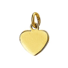 Hanger 14krt.goud graveerplaatje hart (8mm.) - 22053 Hanger 14krt.goud graveerplaatje hart (8mm.) - 22053