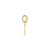 Hanger 14krt.goud graveerplaatje hart (8mm.) - 22053 Hanger 14krt.goud graveerplaatje hart (8mm.) - 22053