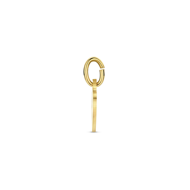 Hanger 14krt.goud graveerplaatje hart (8mm.) - 22053 Hanger 14krt.goud graveerplaatje hart (8mm.) - 22053