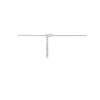 Collier, zilver gerhodineerd  met klaver (lengte: 40-45cm.) - 22073