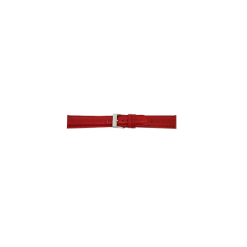 calf leather watch strap with fine lizard print and nubuck lining. This semi padded watch strap is soft and has a stainless steel buckle. - 22082