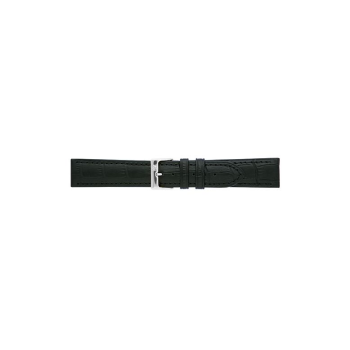 Horlogeband 12mm Zwart Krokodillenprint - 22081
