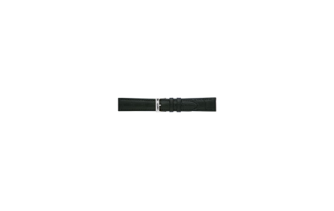 Horlogeband 12mm Zwart Krokodillenprint - 22081