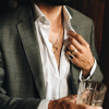 TAJ AMSTERDAM Goldplated  Herenring Adofo met ONYX (mt19,5) - " Krijger" > staat symbool voor kracht - 22222