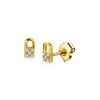 Zinzi Oorknoppen, Model ZIO2301 slotje met zirconia - 22213 Zinzi Oorknoppen, Model ZIO2301 slotje met zirconia - 22213