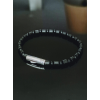 TAJ AMSTERDAM Kralen Herenarmband Nhean met Onyx (one size)(20cm) - 22278