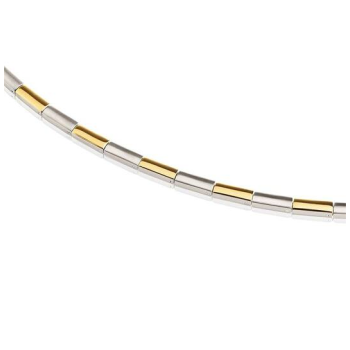 Boccia Collier, Titanium/bicolour Model 0866-02  (breedte schakel 3,5mm.) - 22295
