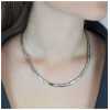 Boccia Collier, Titanium/bicolour Model 0866-02 (breedte schakel 3,5mm.) - 22295 Boccia Collier, Titanium/bicolour Model 0866-02 (breedte schakel 3,5mm.) - 22295