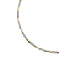 Boccia Collier, Titanium/bicolour Model 0866-02 (breedte schakel 3,5mm.) - 22295 Boccia Collier, Titanium/bicolour Model 0866-02 (breedte schakel 3,5mm.) - 22295