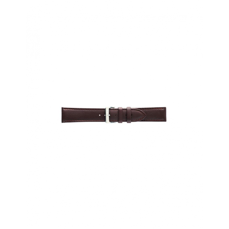 Eenvoudig kalfsleer, Gevulde, horlogeband met stalen gesp en dezelfde kleur stiksels. XL - 22315