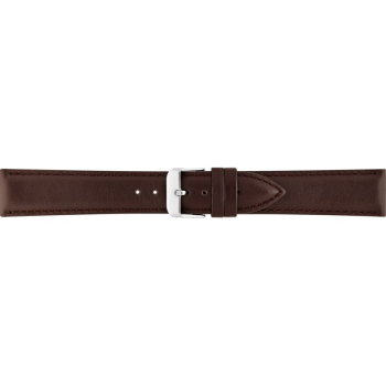 Eenvoudig kalfsleer, Gevulde, horlogeband met stalen gesp en dezelfde kleur stiksels. XL - 22315