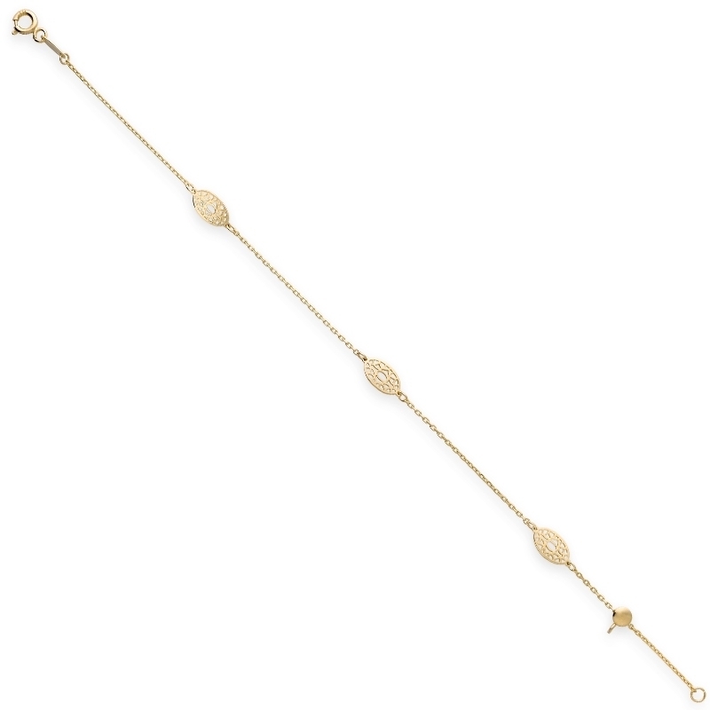 Armband, 14krt.goud (lengte: 16-19cm.) - 22325