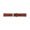 Horlogeband 18mm Bruin, krokodillenprint - 22320