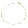 Boccia Collier, Titanium/verguld Model 08056-02 met ingelegd parelmoer (lengte 42-47cm.) - 22344 Boccia Collier, Titanium/verguld Model 08056-02 met ingelegd parelmoer (lengte 42-47cm.) - 22344