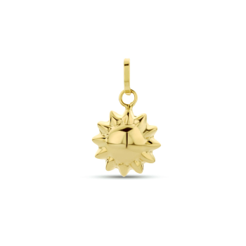 Hanger, 14krt.goud "zon" (9,5mm.) - 22347
