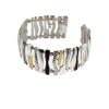 AUDAR Armband, model 1856 zilver met 18 krt goud (lengte 18cm) - 22362