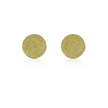 AUDAR Oorknoppen, model 1826 zilver met 18 krt.goud (diameter 9,5mm.) - 22369