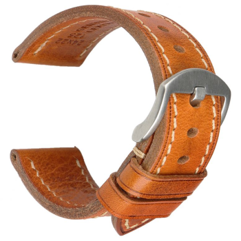 Horlogeband 18mm Bruin, Premium - 22415