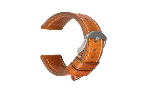 Horlogeband 18mm Bruin, Premium - 22415
