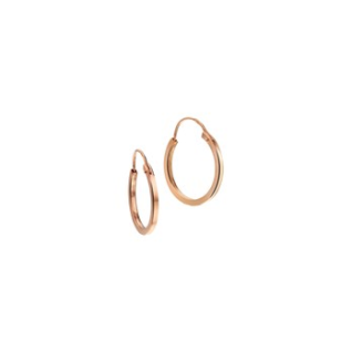 Oorringen,14krt.rose goud (12x1mm.) - 18302 Oorringen,14krt.rose goud (12x1mm.) - 18302