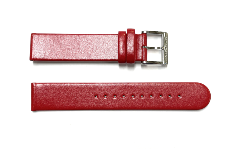 Mondaine Horlogeband, 18mm Rood L=195mm - 18711