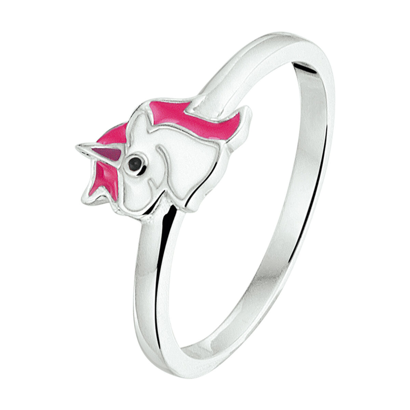 Ring, zilver eenhoorn (maat 13) - 18717