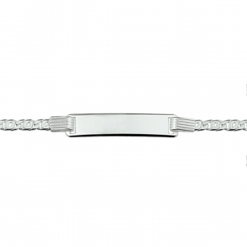 Graveerarmband zilver (lengte: 14-16cm.) - 18863