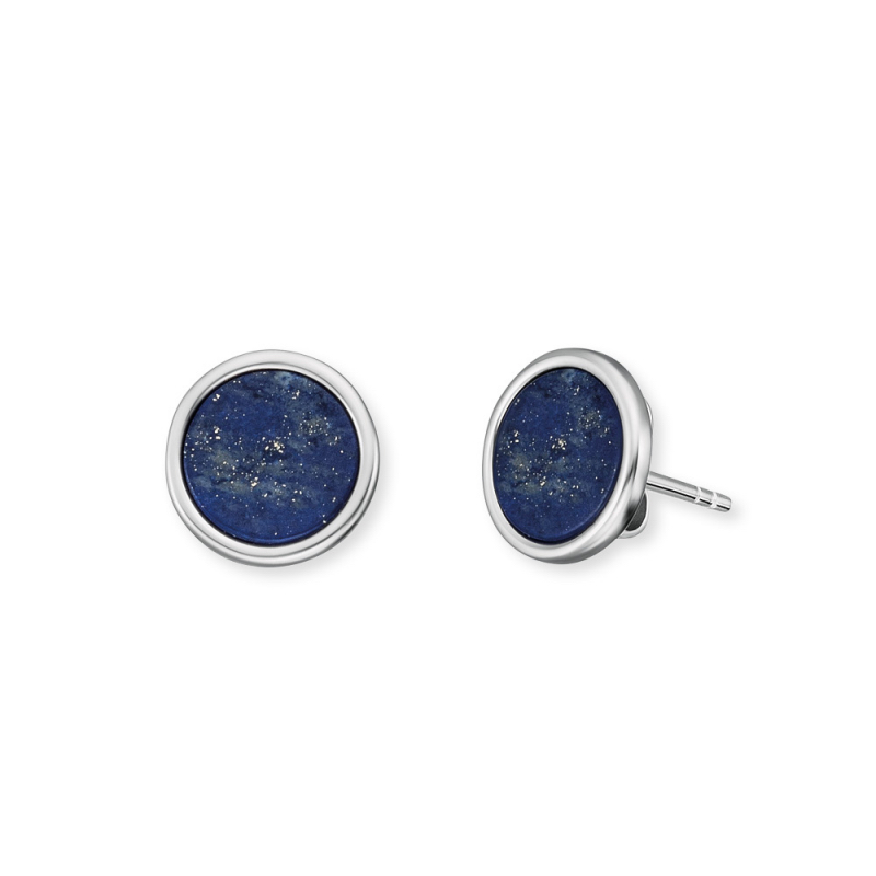 Engelsrufer Oorknoppen, zilver met Lapis Lazuli (10mm.) - 18818