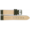 Horlogeband, 20 mm - Groen - 3 mm dik - met Stiksel - echt Kalfsleer - 19627 Horlogeband, 20 mm - Groen - 3 mm dik - met Stiksel - echt Kalfsleer - 19627