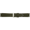 Horlogeband, 20 mm - Groen - 3 mm dik - met Stiksel - echt Kalfsleer - 19627 Horlogeband, 20 mm - Groen - 3 mm dik - met Stiksel - echt Kalfsleer - 19627