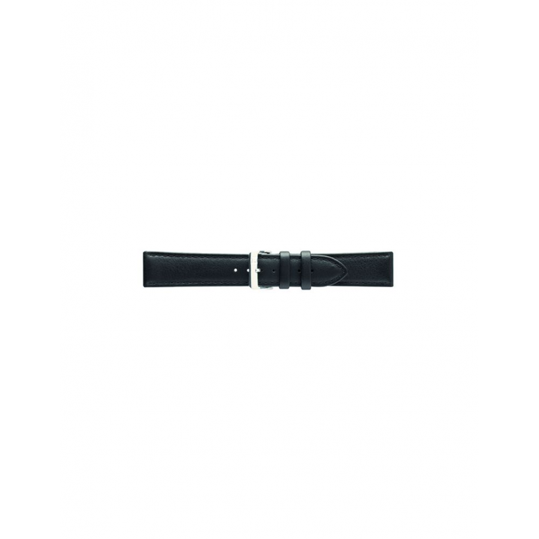 Horlogeband 18mm Zwart XL - 21869