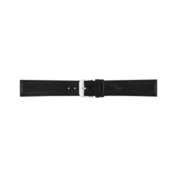 Horlogeband 18mm Zwart XL - 21869