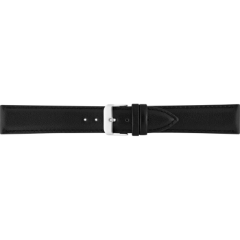 Horlogeband 18mm Zwart XL - 21869