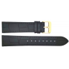 Horlogeband 20mm Zwart, Krokodillen print - 19610