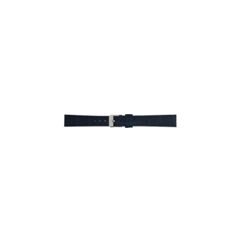 Horlogeband 18mm Blauw Krokodillen print - 21578