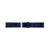 Horlogeband 18mm Blauw Krokodillen print - 21578